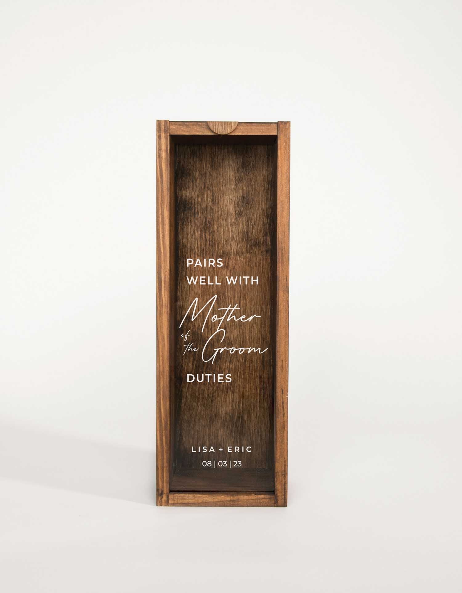 PAIRS WELL WITH MOTHER OF THE GROOM DUTIES