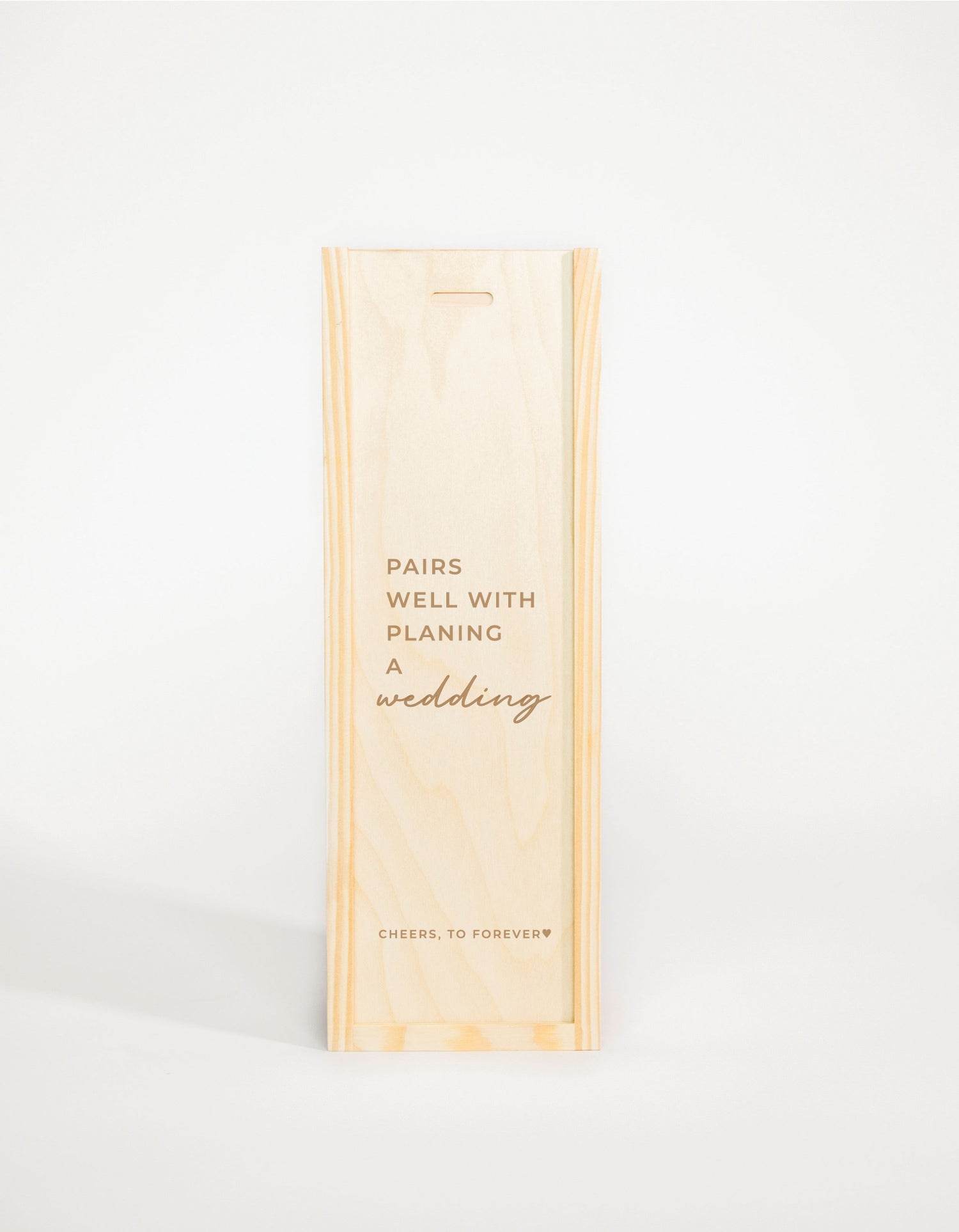 PAIRS WELL WITH PLANING A WEDDING