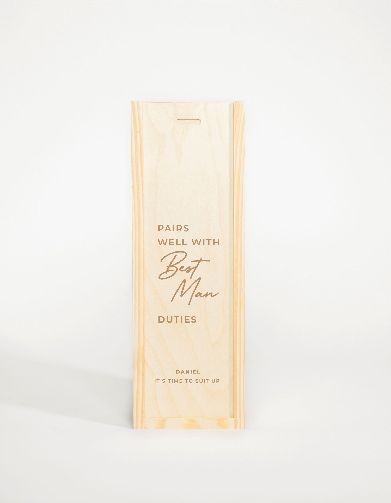 PAIRS WELL WITH BEST MAN DUTIES (FR)