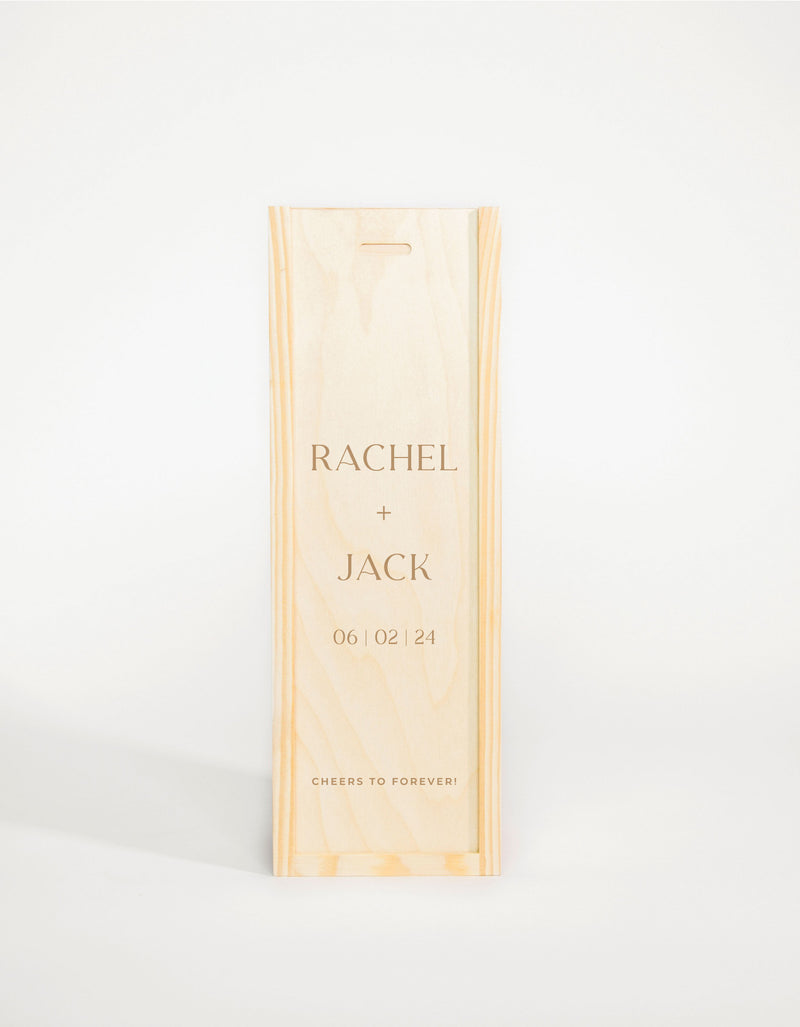 WEDDING COUPLE NAMES + DATE