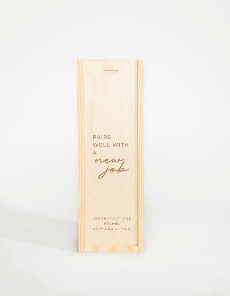 PAIRS WELL WITH A NEW JOB (FR)