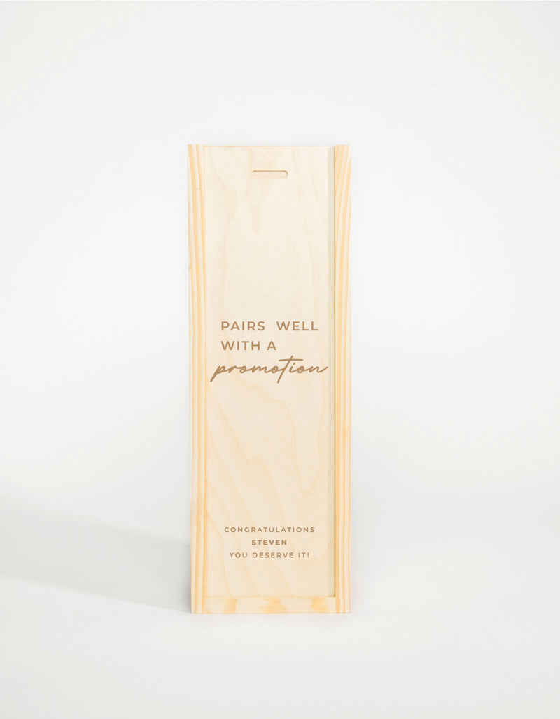 PAIRS WELL WITH A PROMOTION (FR)