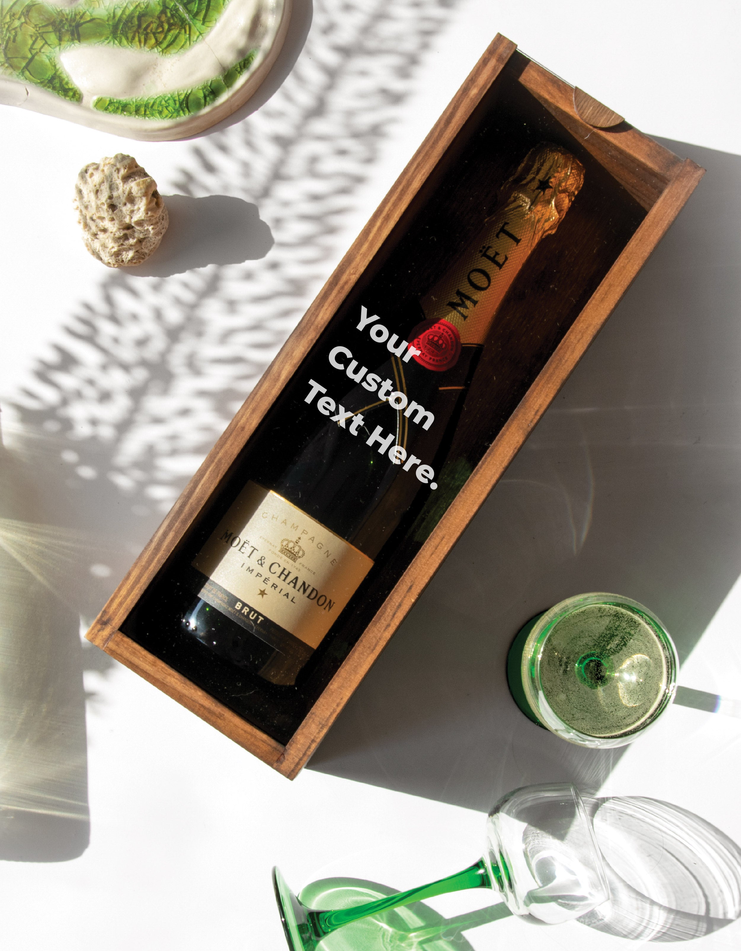 Light Gray WINEBOX CUSTOM TEXT (IT)