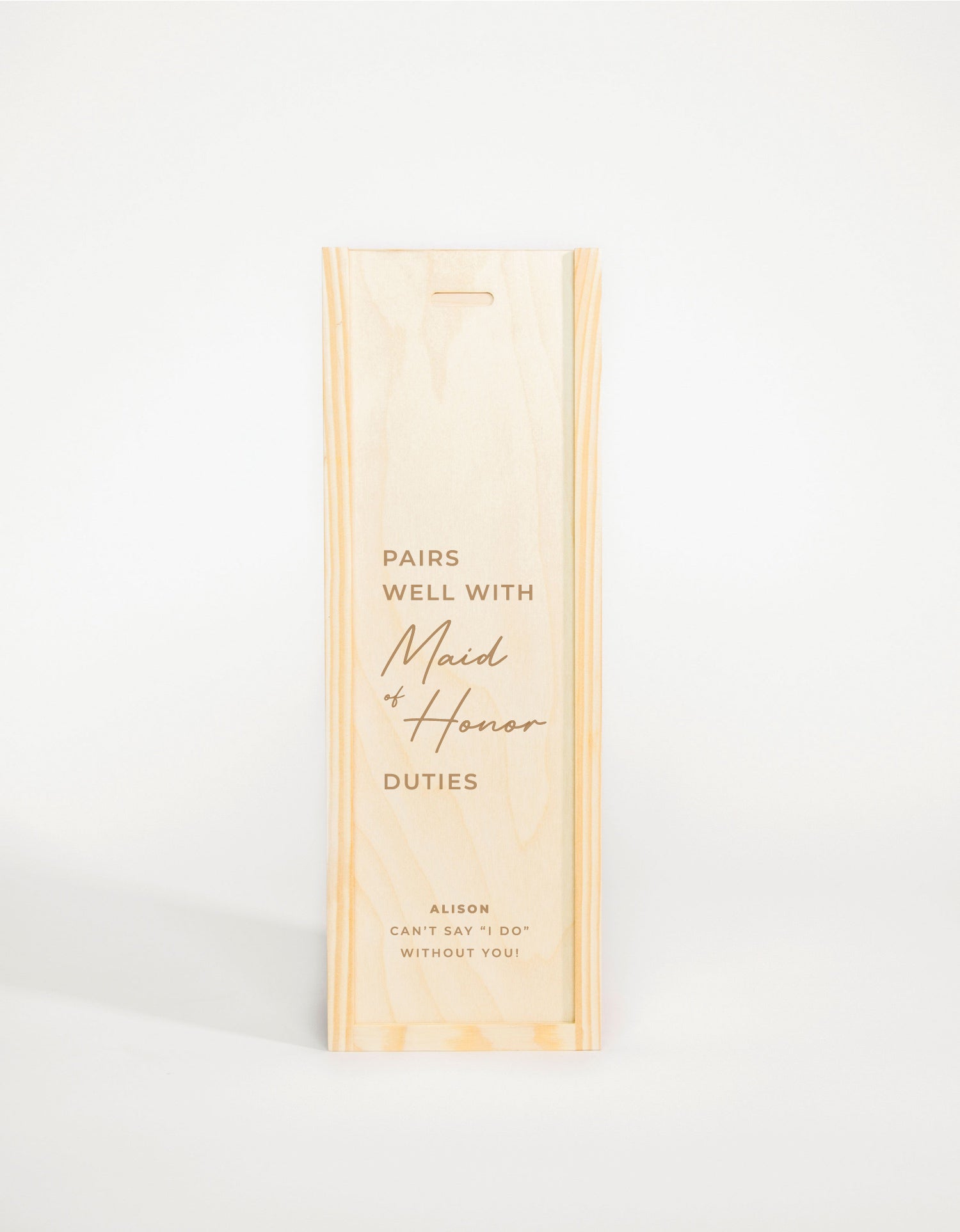 PAIRS WELL WITH MAID OF HONOR DUTIES (FR)